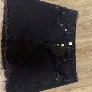 Black American Eagle Denim Skirt